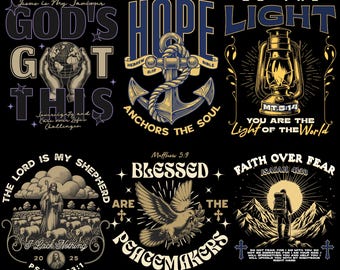 Christian Streetwear Collection | Modern Faith-Inspired T-Shirt Designs in PNG | Stand Out with Style