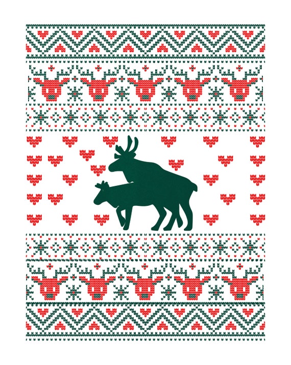 Mating top reindeer sweater