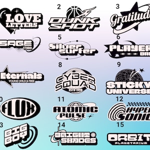 Custom Digital Y2K Logo