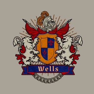 family crest coat of arms | custom logo design | family crest