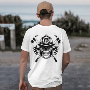 Firefighter Skull Svg, Firefighter Svg , Fireman Svg , Firefighter Shirt Svg , Firefighter Png , Firefighter Clipart , Digital Download