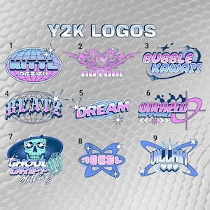 Custom Digital Y2K Logo