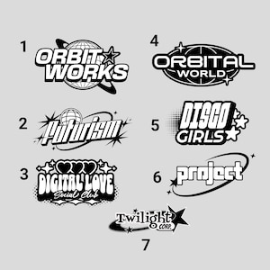 Custom Digital Y2K Logo