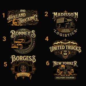 Custom Logo , trucking logo - truck - logo - automotive