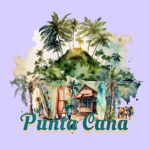 Punta Cana png, Punta Cana Vacation, 2023 png, Dominican Republic, png for sublimation, Family Tropical Trip