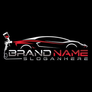 custom logo - auto paint logo - car service - work shop - car logo - paint - automotive