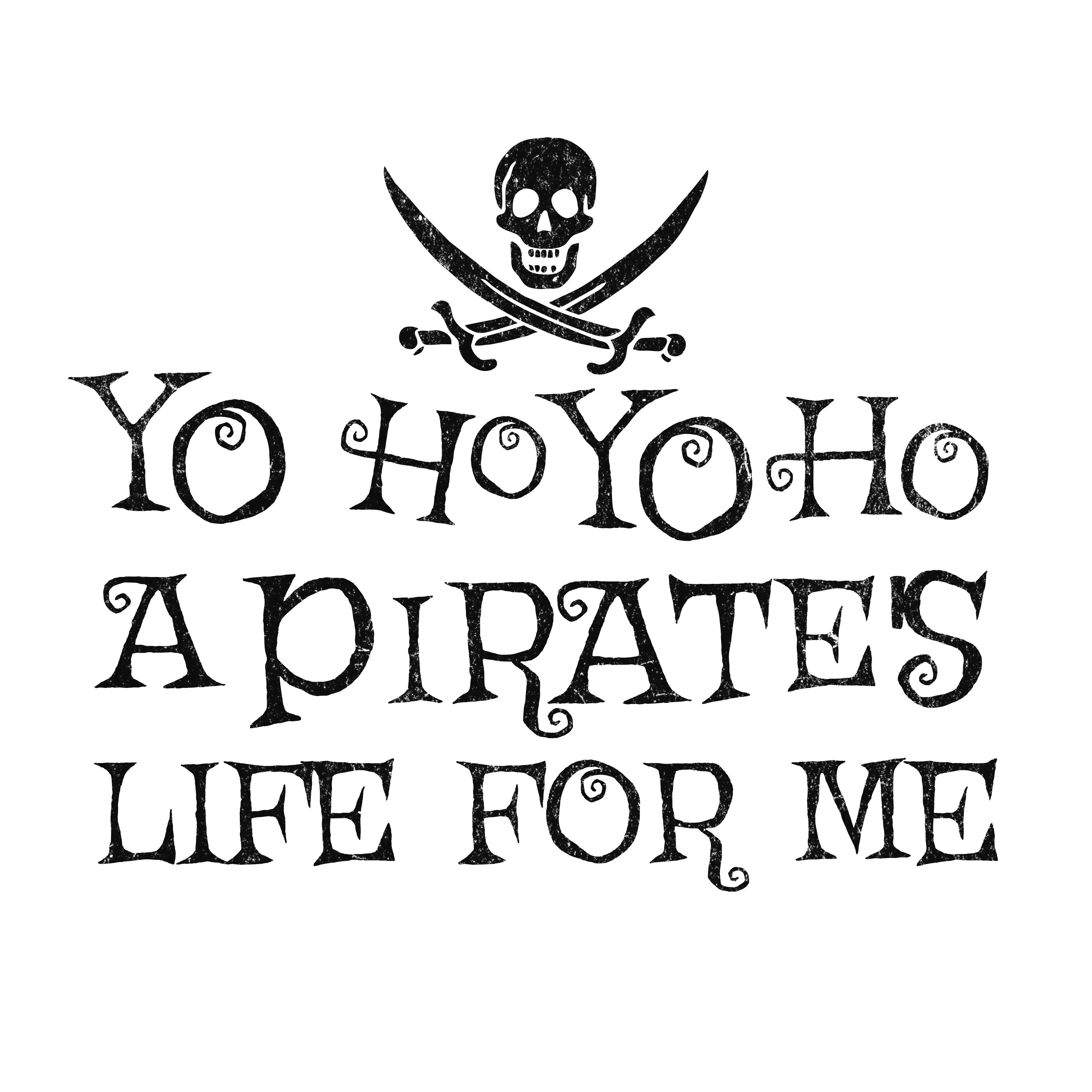 Yo Ho Yo Ho A Pirate's Life for Me SVG PNG Etsy