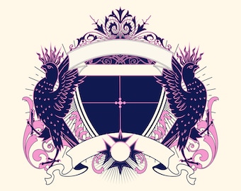 しばライオン‼️知識の紋章 ライオンの盾の SVG セット。紋章、家紋。 - Etsy 日本