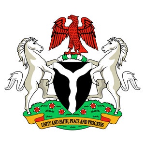 Nigerias vapensköld PNG (digital nedladdning)