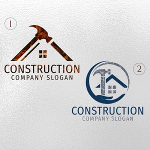 Custom construction logo | Construction Logo Design | Hammer logo | Roofing Business | Handyman Services | Architect Logo | Home Repairs