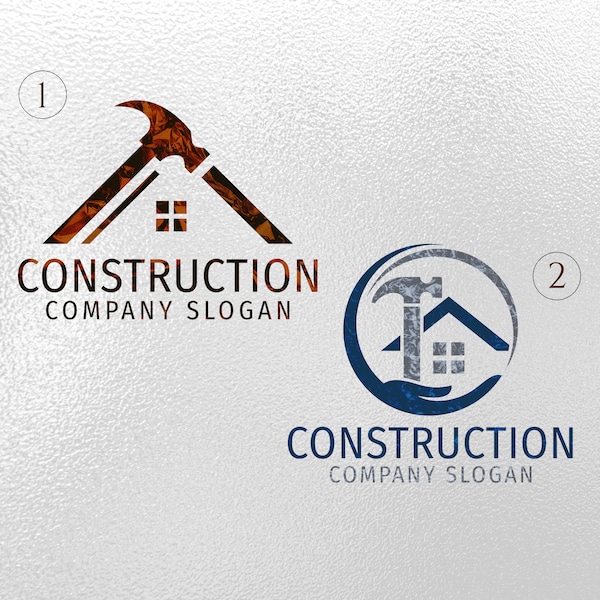 Custom construction logo | Construction Logo Design | Hammer logo | Roofing Business | Handyman Services | Architect Logo | Home Repairs