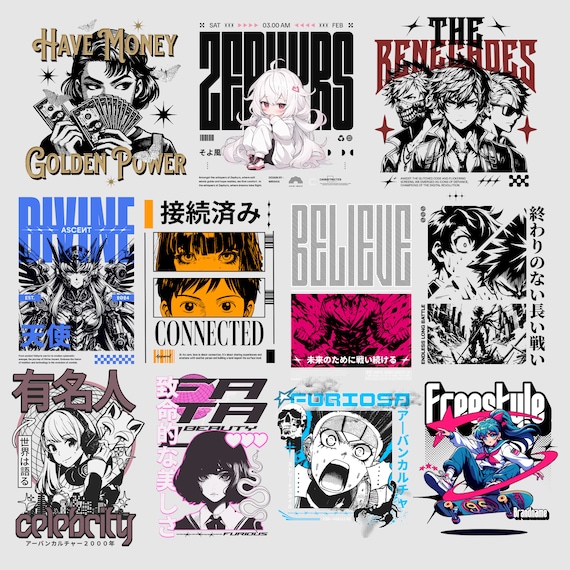 95+ Anime Shirt Designs PNG , Streetwear & Famous Characters