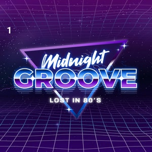 Custom Digital 80s Logo , 80&#39;s Synthwave