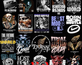 Urban Vibes T-Shirt Bundle: Modern Streetwear, City Life, and Biker Gang Designs!