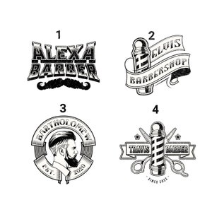 Vintage Barber logo Design, BARBERSHOP, Retro Barber Shop png, logo custom, hair stylist logo design vector