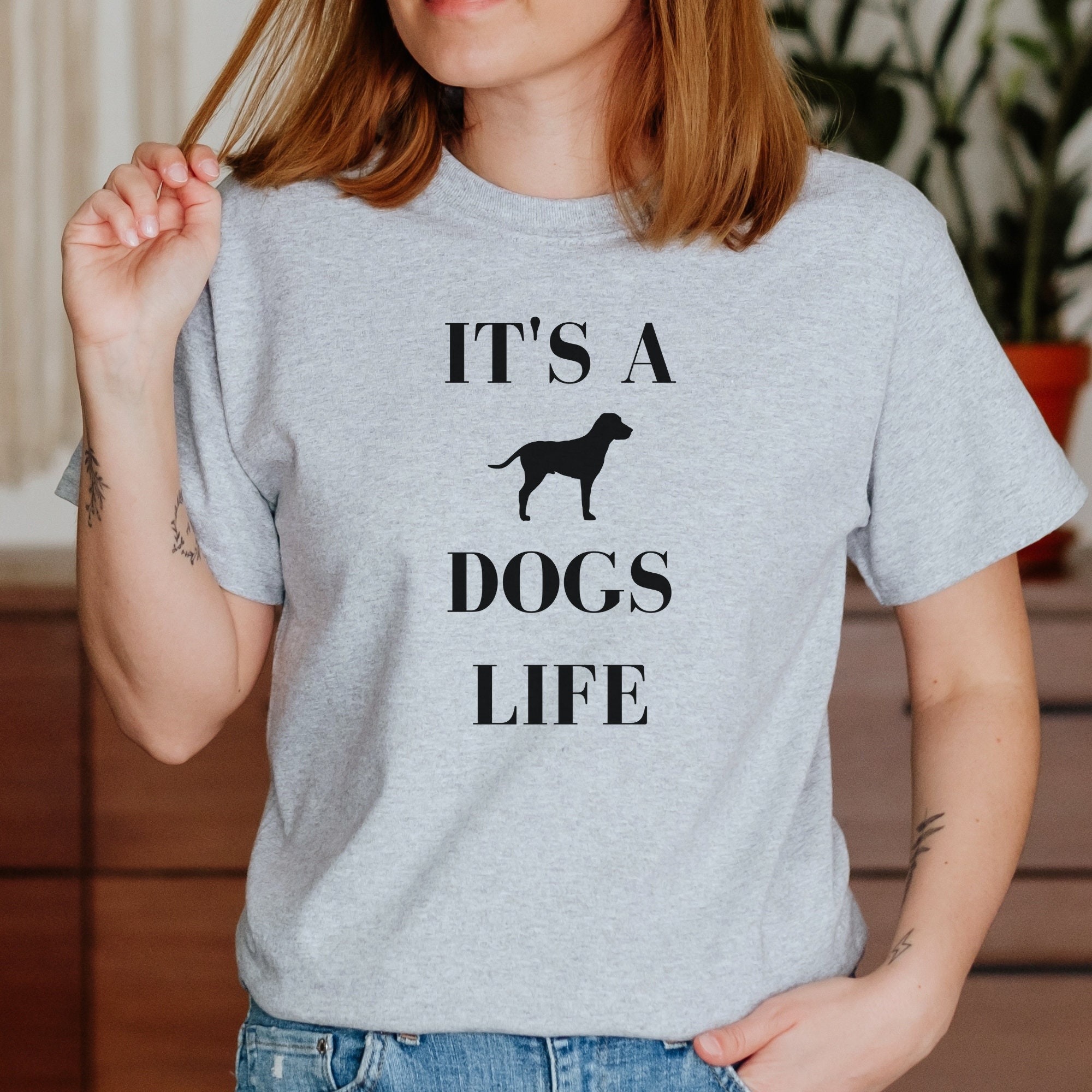Its A Dogs Life Cute Dog Tshirt Dog Walking Tshirt Dog Lover