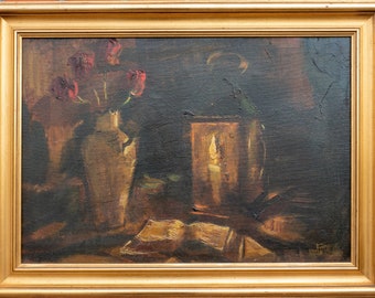 Oil on canvas, Mogens Ventore, Danish Artist