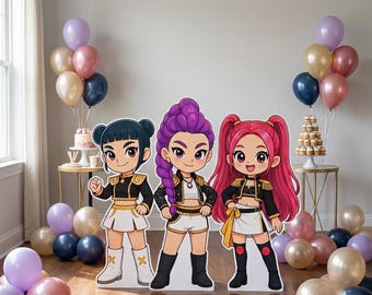 Figura de cartón de K-Pop de Cazadores de Demonios (Descarga digital)