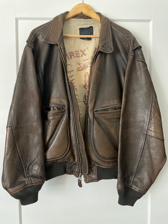 Vintage 1987 Avirex Leather Jacket - Gem