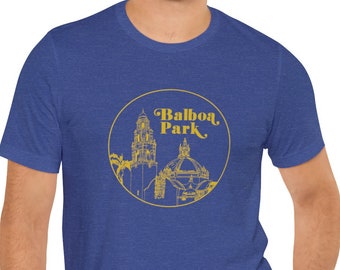 Balboa Park - Vintage San Diego - Unisex Jersey Short Sleeve Tee