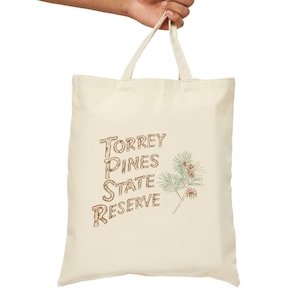 Torrey Pines - Vintage San Diego - Cotton Canvas Tote Bag