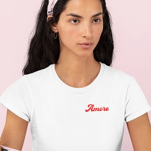 Amore - Italian Saying - Women's Favorite Tee - Slim Fit