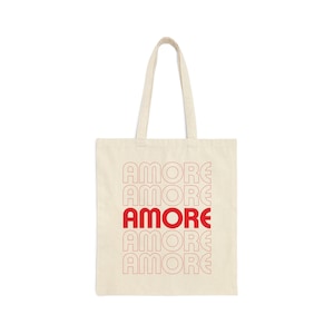 AMORE - Italian-Inspired Canvas Tote Bag