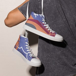 Throw Back - Men’s high top custom shoes
