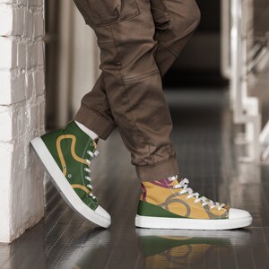 Roadtrip - men’s custom high top canvas shoes