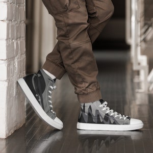 Smoky - men&#39;s custom high top shoes
