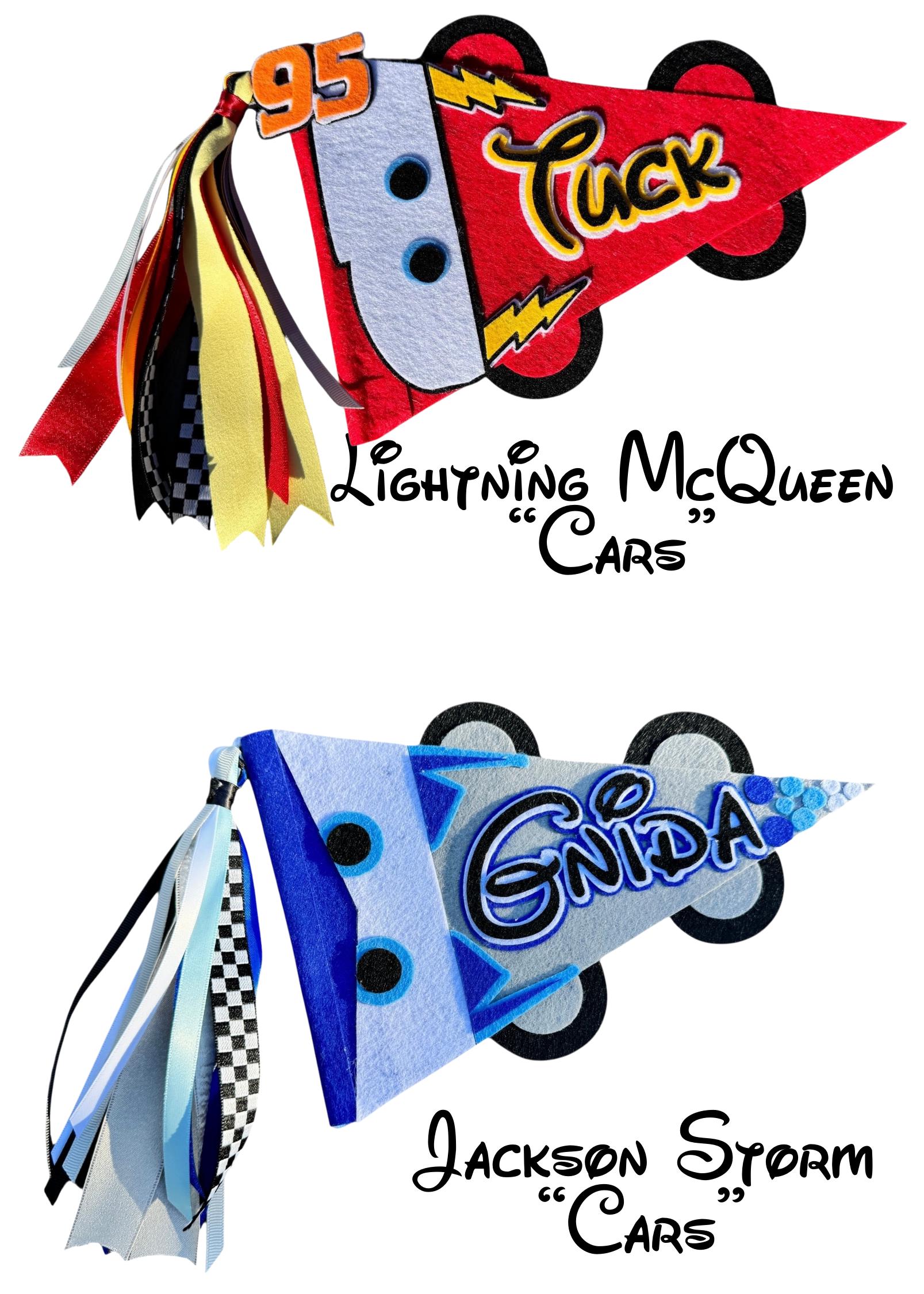 Disney Inspired Stroller Flag Stroller Name Tag Stroller Banner