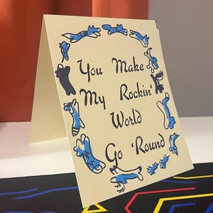 You Make My Rocking World Go ' Round - Danke / Freundschaftskarte