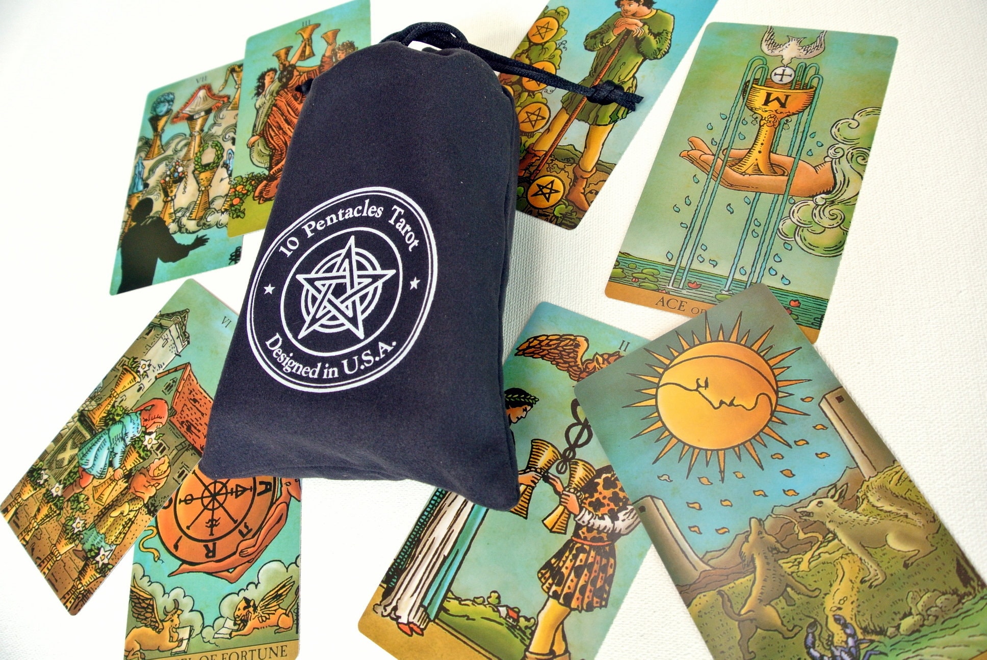 Borderless Rider Waite Smith Completo Mazzo Di Tarocchi 78 - Foto 8