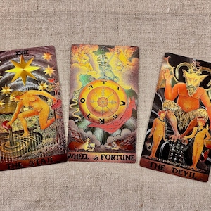Jeu de tarot Radiant Wise Spirit, feuille d&#39;or : plastique écologique, imperméable (3 x 5 po., 78 cartes)
