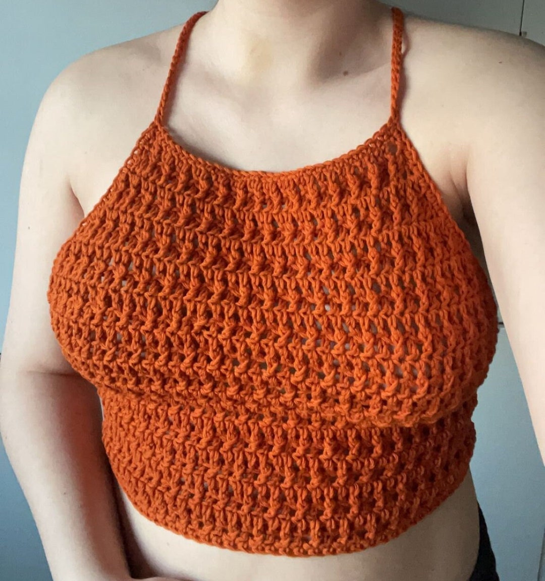 Daisy Crochet Top Crochet Halter Top Cute Crochet Top Etsy