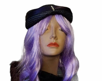 Vintage 1950s Ivory Silk Beret 50s Hat Wedding Bridal Mcm  display picture 2