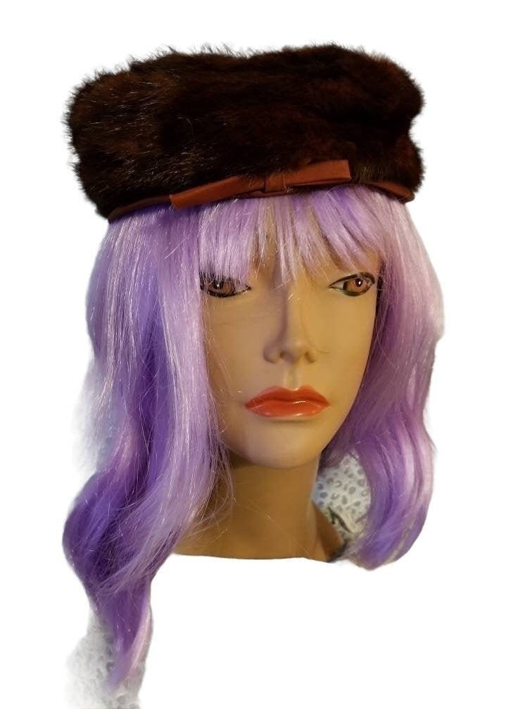 Really Cute Vintage Purple and Turquoise Topper Hat by Vera Whistler Vintage Whistler Hat - Etsy main image 3