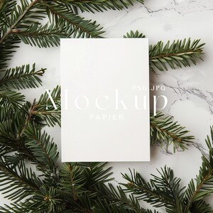5x7" Weihnachtskarten Mockup, Weihnachtsbaum Karte Mockup, Grußkarte Mockup, Minimalistisches Karten Mockup, Weihnachts Mockup #912