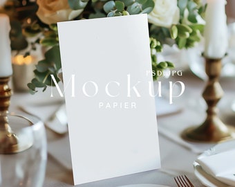 Wedding Table Sign Mock up, Wedding Mockup, Menu Mockup, Table Number Mock up, Wedding Mock up, 5x7 Card Mock, Wedding frame Mockup, #6