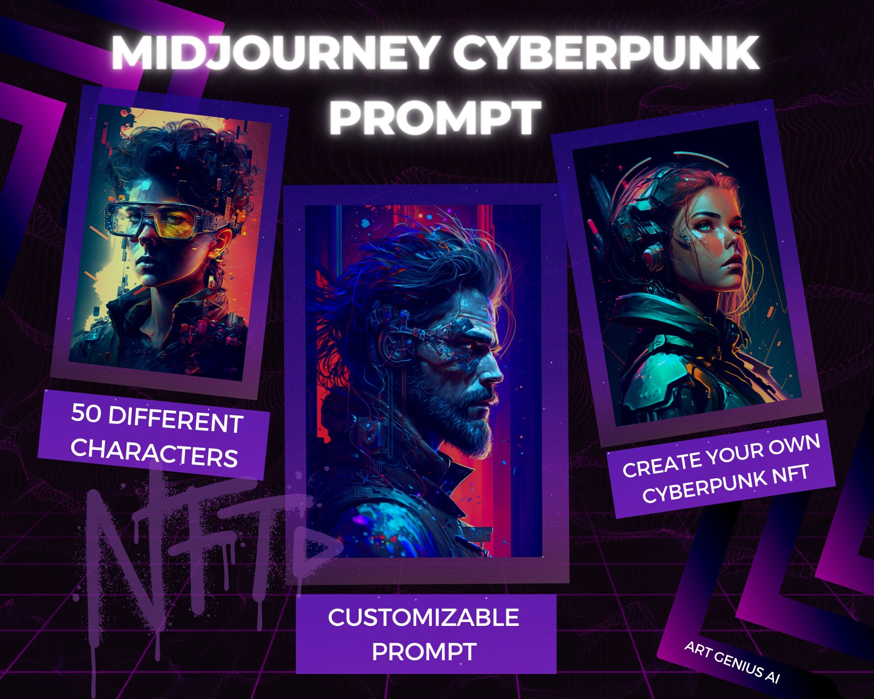 Cyberpunk Style Anime Characters Midjourney Prompt