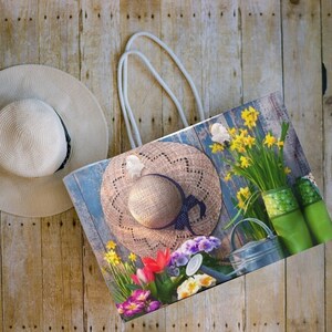 Garden Lover Weekender Bag Garden Tote Bag Garden Lover Gift Garden Bag Garden Accessories Gardening Gifts Housewarming Gift Plants