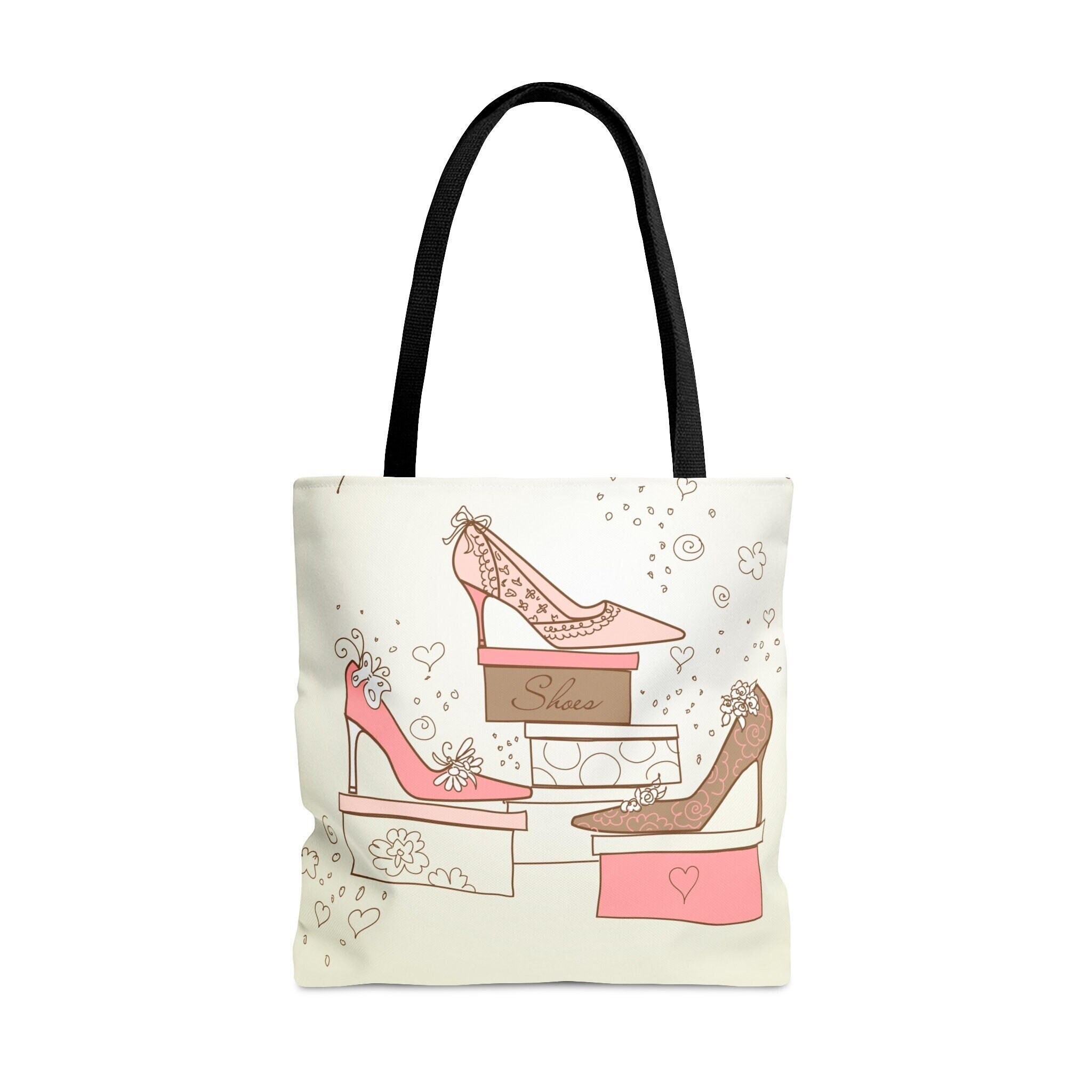 Shoe Tote Bag Shoe Lover Fashion Bag Shoe Purse Shoe Lover Etsy