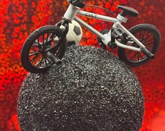 BMX bike w soccer ball