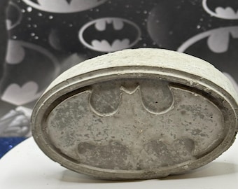 Batman Logo Garden Art measures 4 x 3"