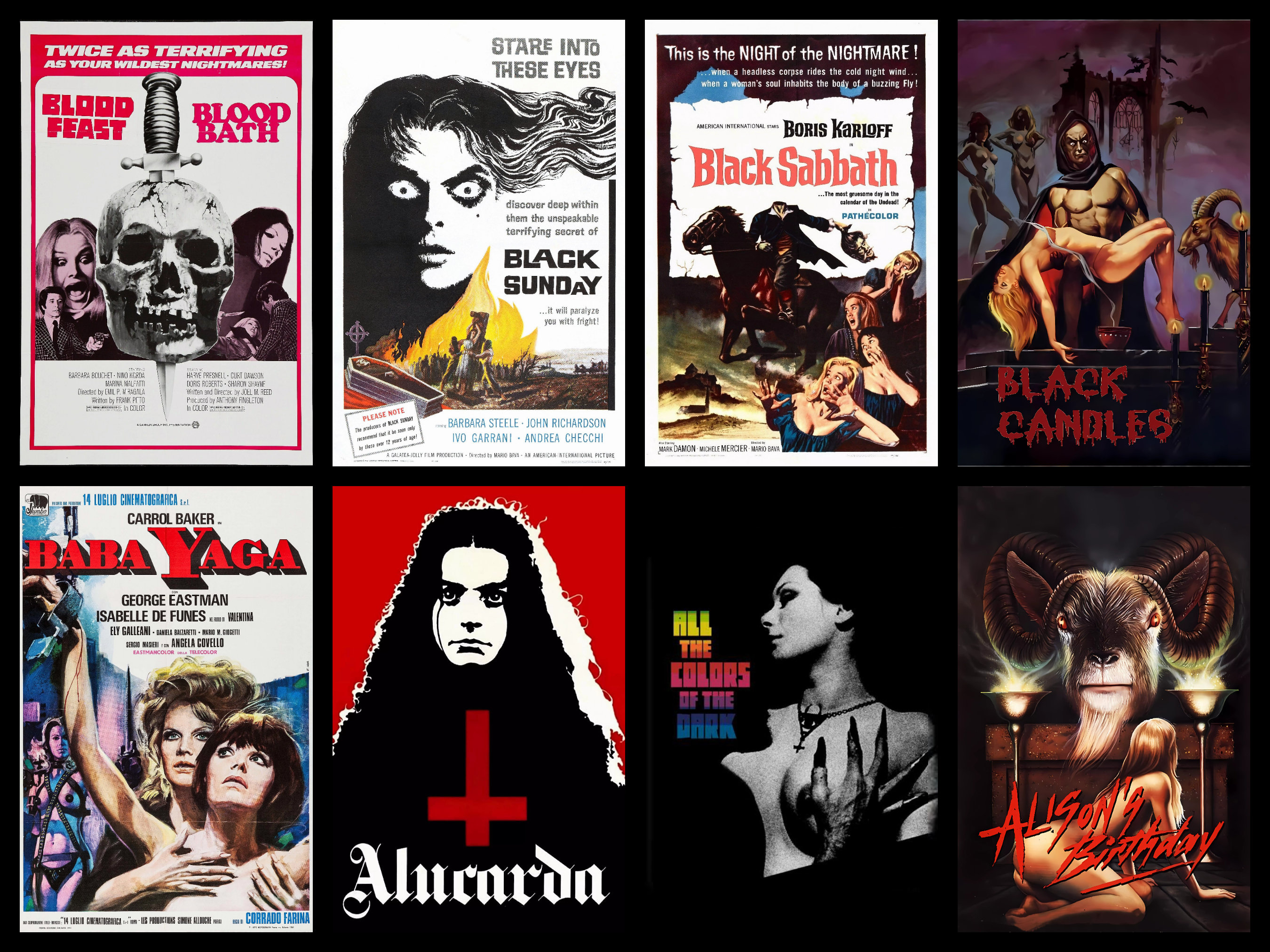 66 Witches & Demons Movie Posters - Vintage Retro Horror