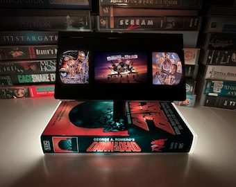 Dawn Of The Dead VHS Lamp, Horror Movie Night Light, Retro 80s 90s