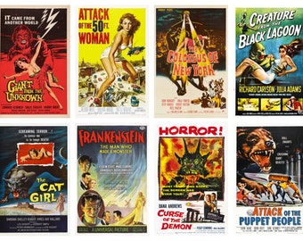 カルト映画ポスター集／ヴィンテージデザイン／サブカルチャー資料