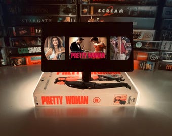 Pretty Woman VHS Table Lamp:  Retro Movie Night Light