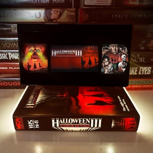 Halloween 3 - Season of the witch, VHS Table Lamp, VHS Movie Lamp,  Lamp Tapes 80s 90s, Retro VHS Lamp, Night Light Lamp, Movie Horror Gift