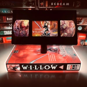 Willow VHS Lamp:Retro Movie Decor with LED Lights